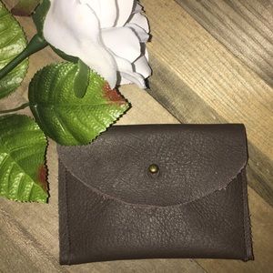 Handmade leather coin holder